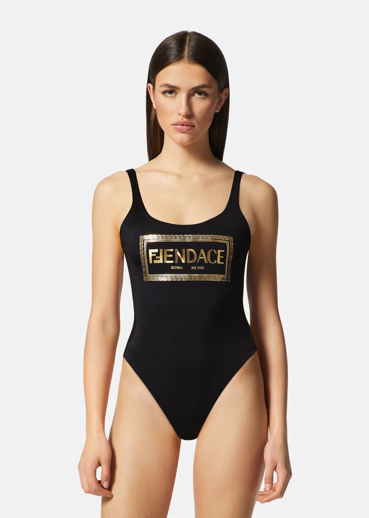 Fendace Logo One-Piece Swimsuit - V8 One Piece Swimsuits