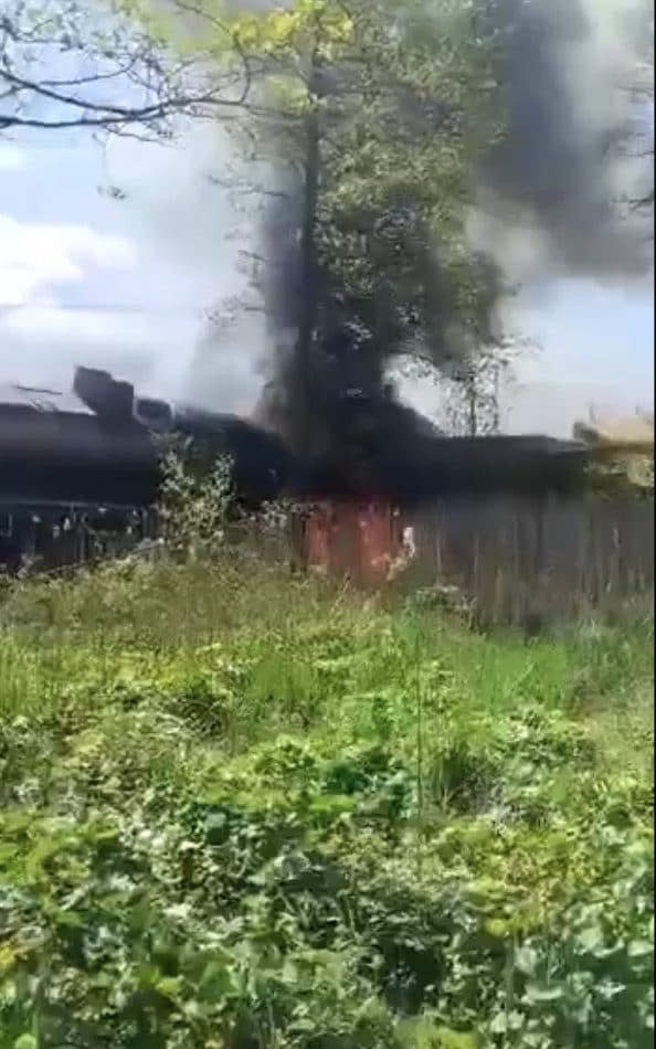 The train derailed in the Bryansk region of the Russian Federation - Video from Telegram channel "Baza", Video grab from, Українська правда ✌️, @ukrpravda_news/Video from Telegram channel "Baza", Video grab from, Українська правда ✌️, @ukrpravda_news