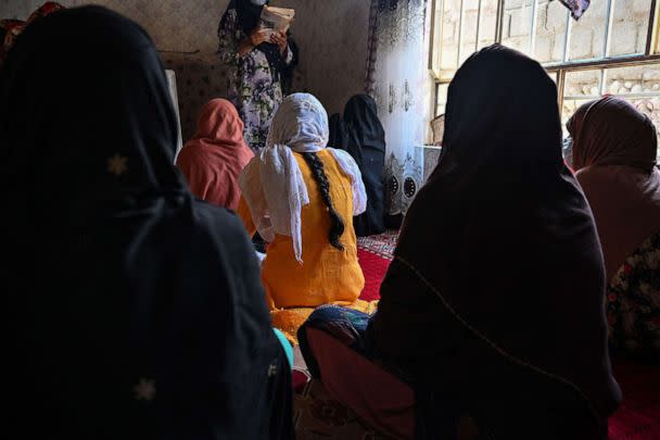 PHOTO: Girls study in a secret school at an undisclosed location in Afghanistan, on July 24, 2022. (Lillian Suwanrumpha/AFP via Getty Images)