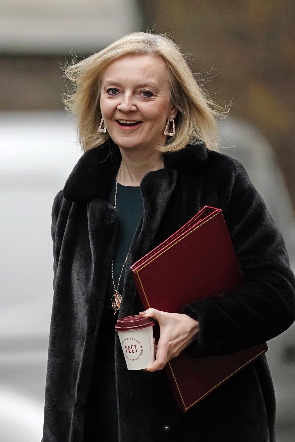 Foreign Secretary Liz Truss arrives in Downing Street, London. (Aaron Chown/PA) (PA Wire)