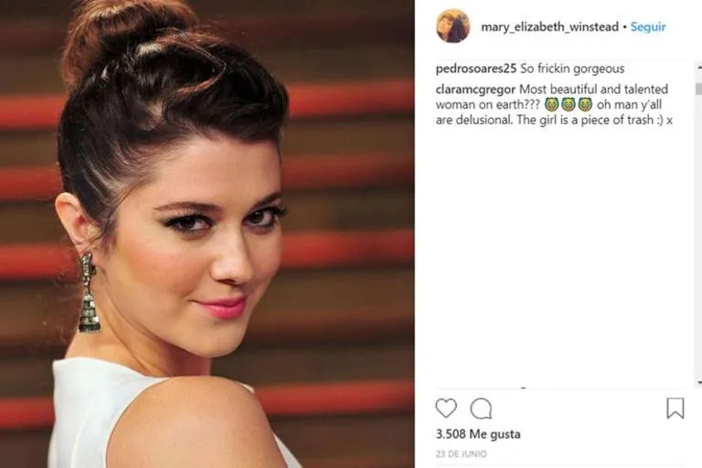 A Clara McGregor no le gustó nada la infidelidad de su papá a su mamá y atacó a Mary Elizabeth Winstead, la tercera en discordia, en las redes y de forma pública