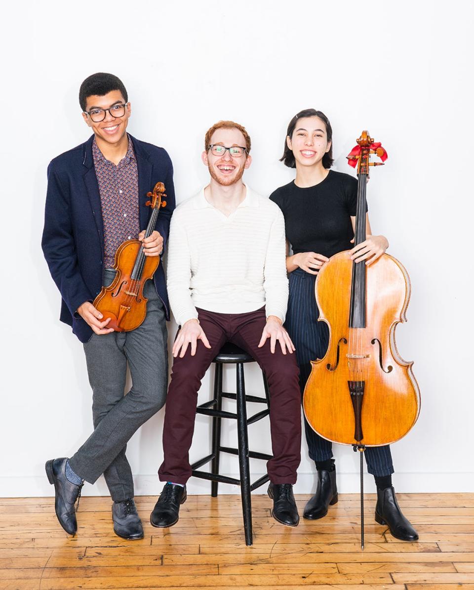 Trio Gaia, the New England Conservatory’s graduate piano trio in residence, will be featured in the Artist Series Concerts’ 2023-24 season.