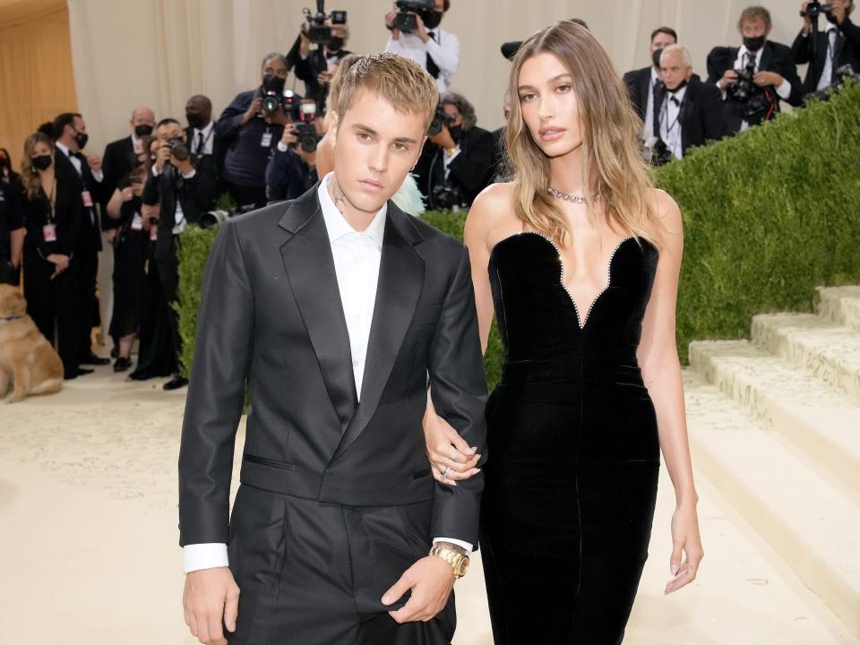 justin bieber hailey baldwin met gala