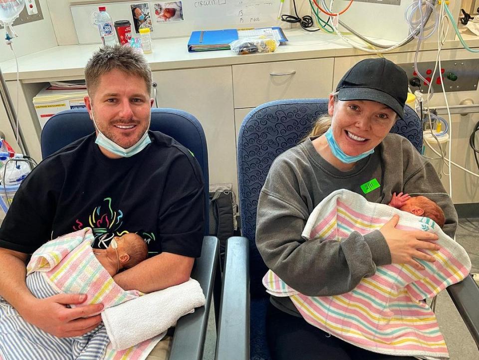 Bryce and Melissa with their sons.