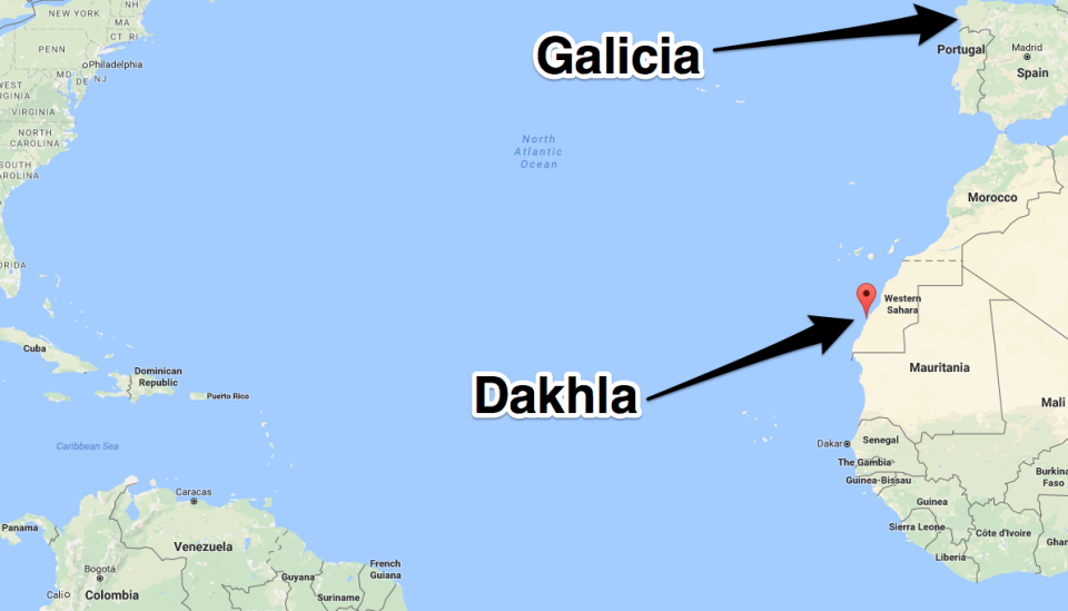 West Africa drug smuggling route