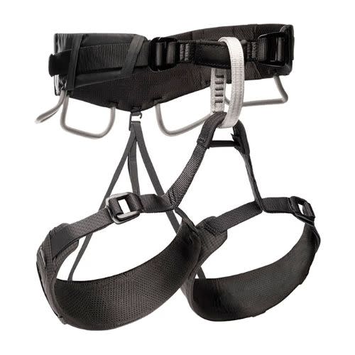 black climbing harness