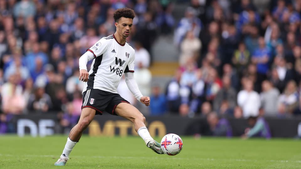 UK-born US national team defender Antonee Robinson in action for Fulham in the Premier League on May 8, 2023. - Warren Little/Getty Images