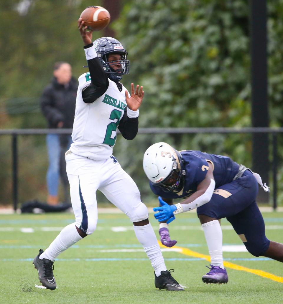 Newark QB Makeevis Rogers (2), who transferred from McKean.