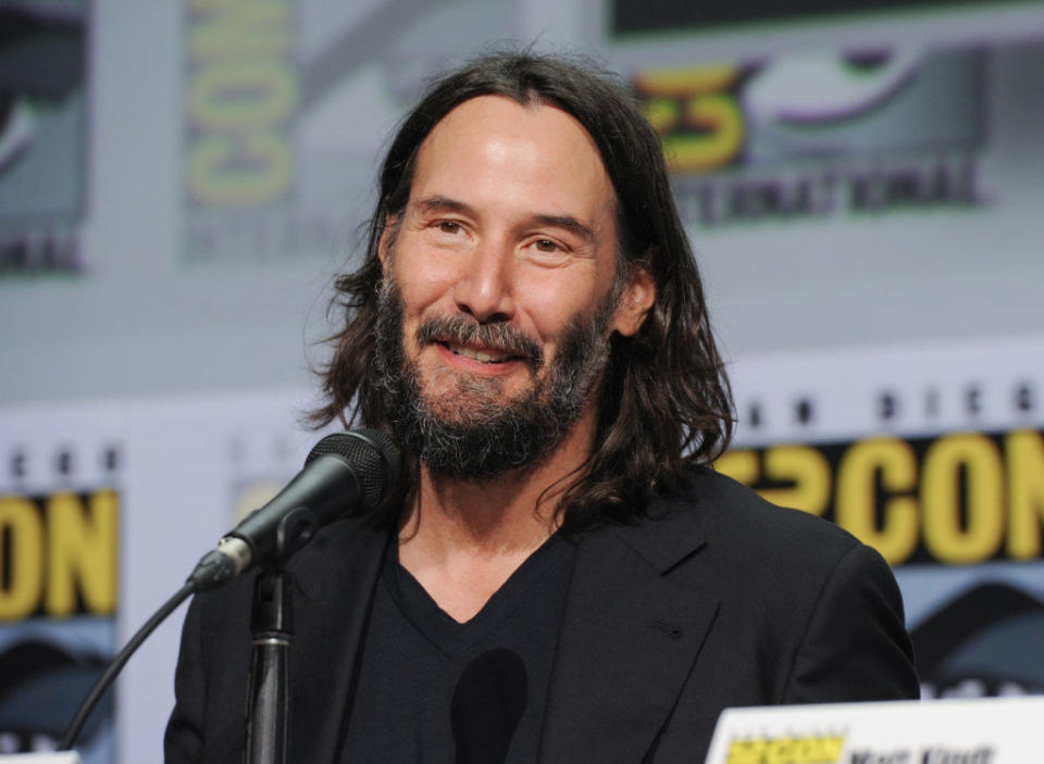 Closeup of Keanu Reeves