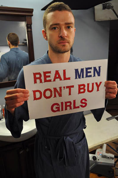 Justin Timberlake supports #BringBackOurGirls.