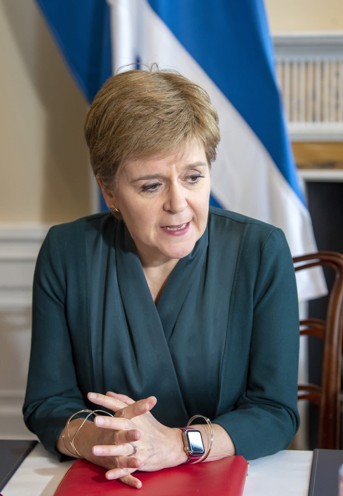 First Minister Nicola Sturgeon chairs the Scottish energy summit at Bute House in Edinburgh to discuss what can be done to mitigate the impact of soaring energy bills. Picture date: Tuesday August 23, 2022. (PA Wire)