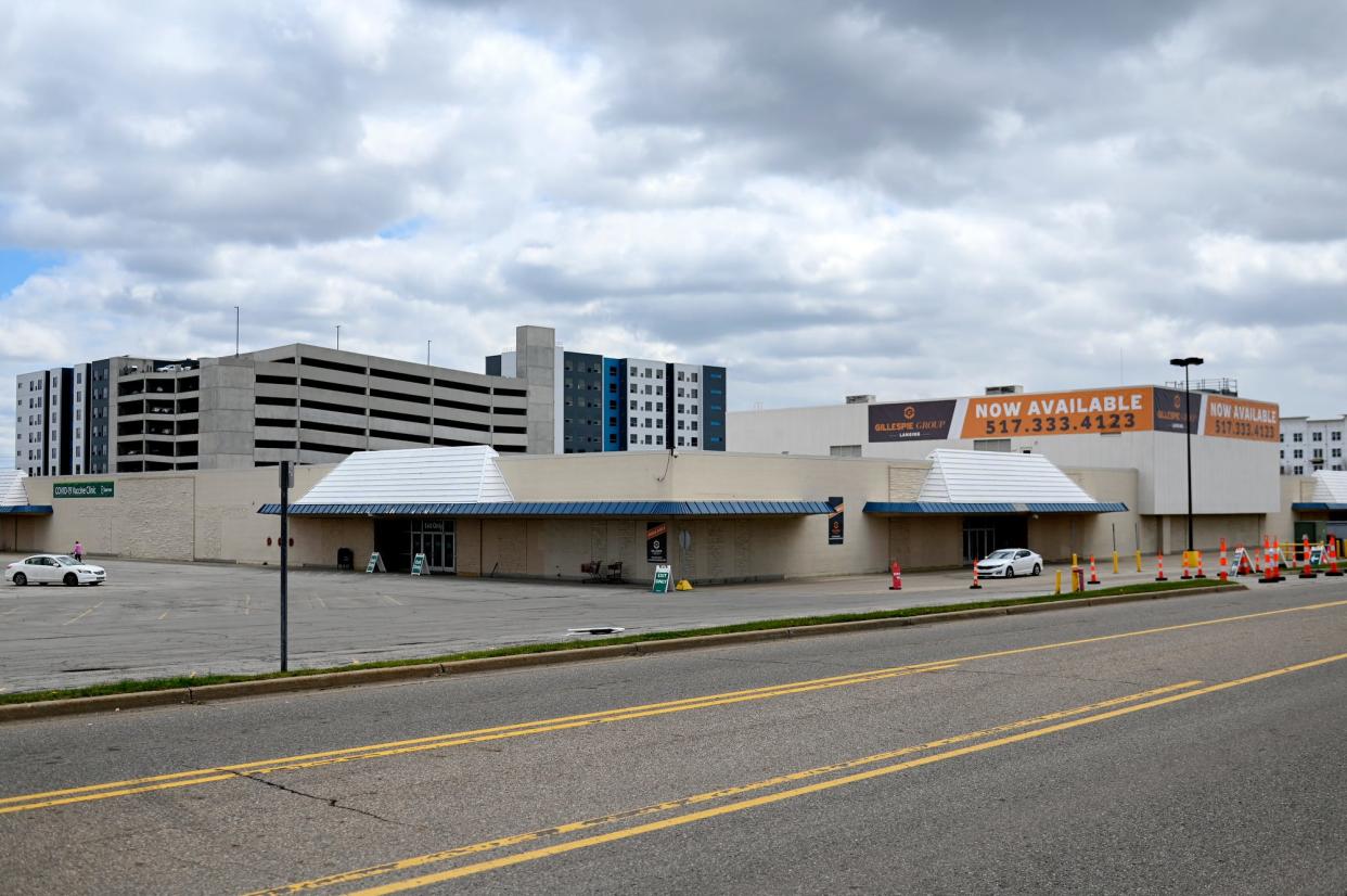 The former Sears property photographed on Wednesday, April 21, 2021, at the Frandor Shopping Center in Lansing.