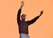 <p>Vince Staples performs on the Panorama stage during the 2017 Panorama Music Festival at Randall’s Island on July 29, 2017 in New York City. (Photo by Theo Wargo/Getty Images for Panorama) </p>