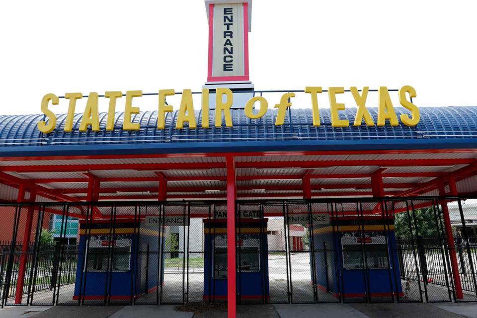 <p>AP Photo/LM Otero</p> Enterance to Fair Park for the State Fair of Texas as pictured in July 2020