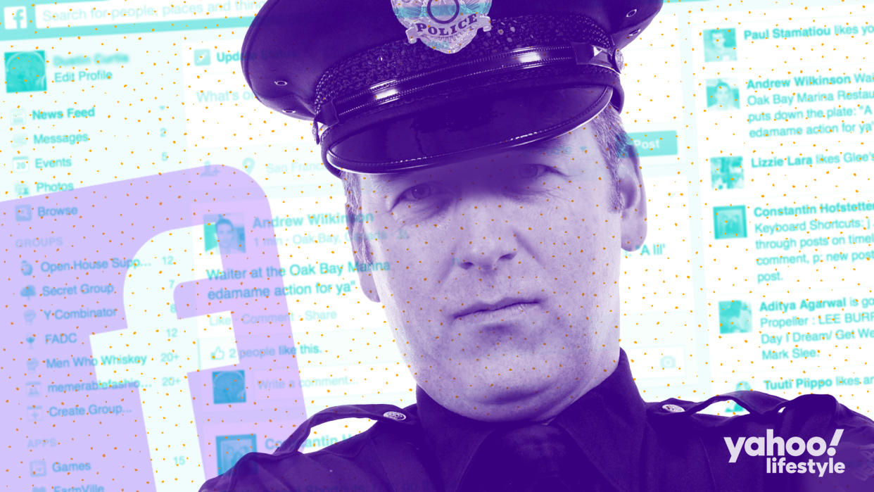 A free-speech lawsuit from a police sergeant in Arizona is raising questions about what police can and can't say on social media. (Photo Illustration: Nathalie Gonzalez)