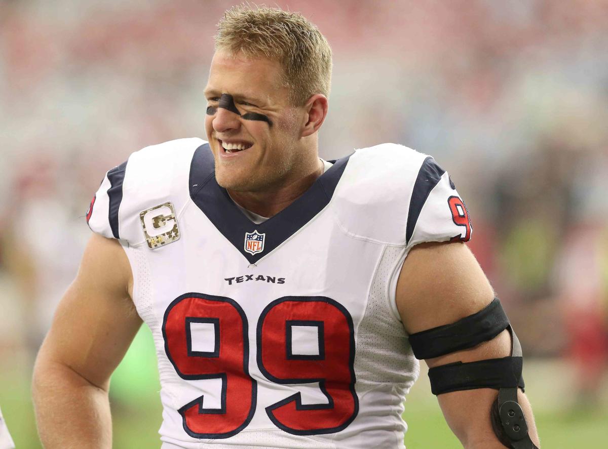 CBS had JJ Watt on location from Texans' Ring of Honor induction