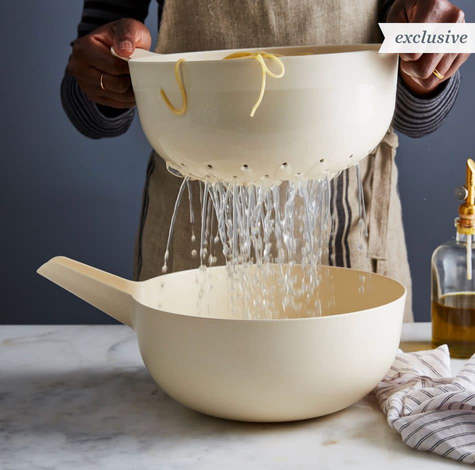 Find this Food52 x Ekobo Recycled Bamboo Colander &amp; Pour Bowl Set for $30 at <a href="https://fave.co/2yosZbK" target="_blank" rel="noopener noreferrer">Food52</a>.