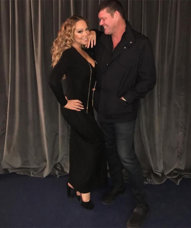 Mariah and James in Italy. Photo: Mariah Carey Instagram