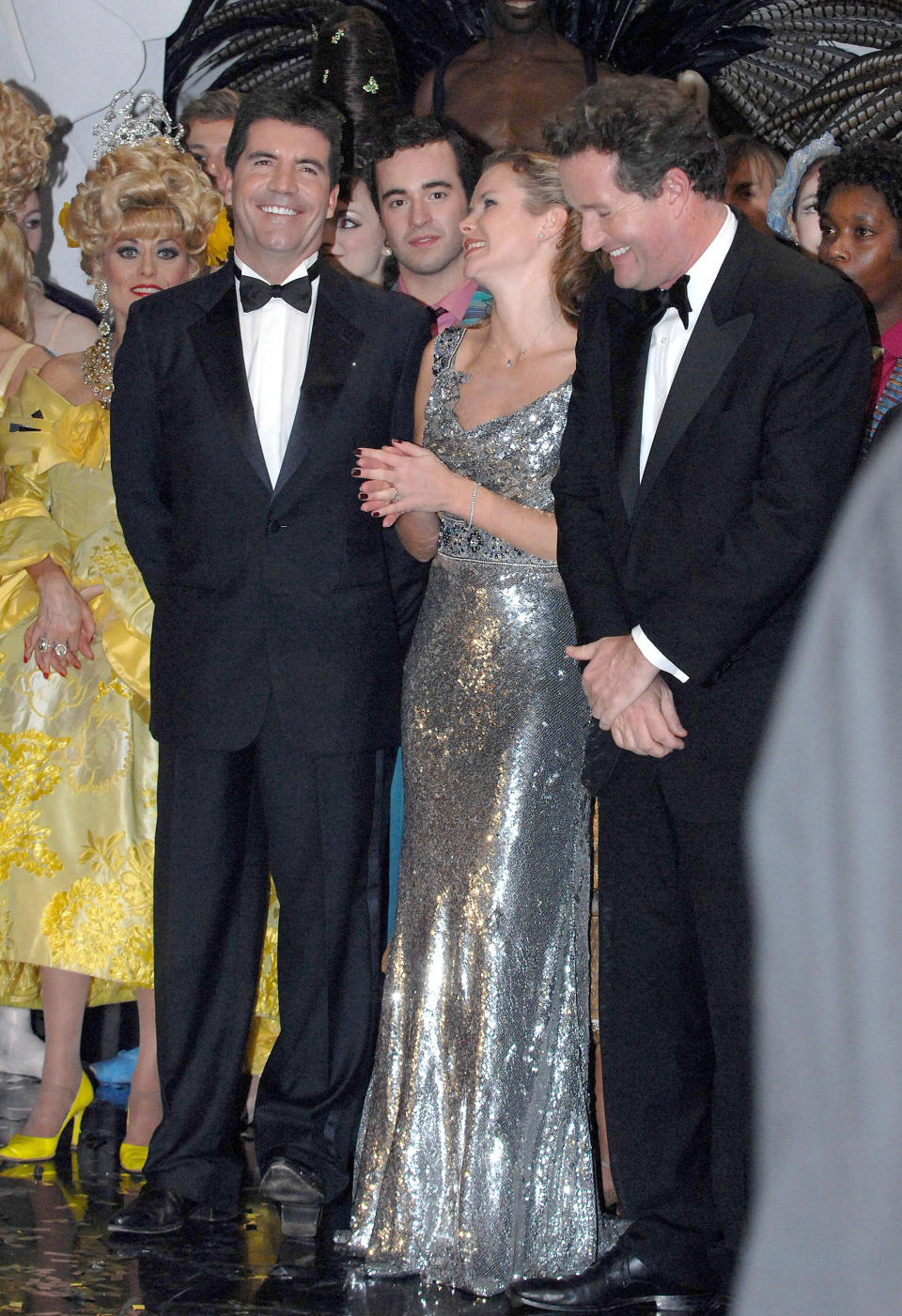 Britain's Got Talent judges Simon Cowell, Amanda Holden and Piers Morgan after the Royal Variety Performance at the Empire Theatre, Liverpool.