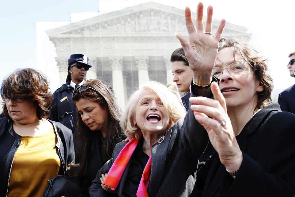 <p>The gay-rights activist, whose landmark Supreme Court case led to same-sex married couples being granted federal recognition for the first time, died on Sept. 12 at age 88. (Photo: Jonathan Ernst/Reuters) </p>