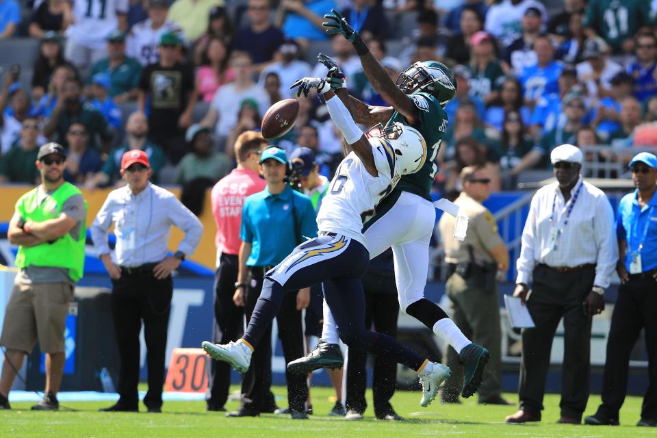 The Los Angeles Chargers defense has a strong chance to knock off a vulnerable Buffalo Bills offense in Week 2. (Photo by Sean M. Haffey/Getty Images)