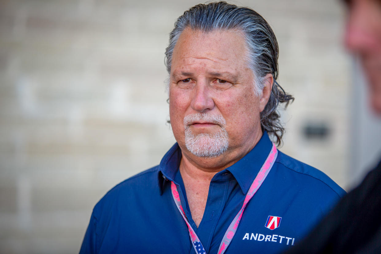 Michael Andretti during the Formula 1 Lenovo United States Grand Prix 2023 on October 20th, 2023 in Austin USA (Photo by Alessio Morgese/NurPhoto via Getty Images)