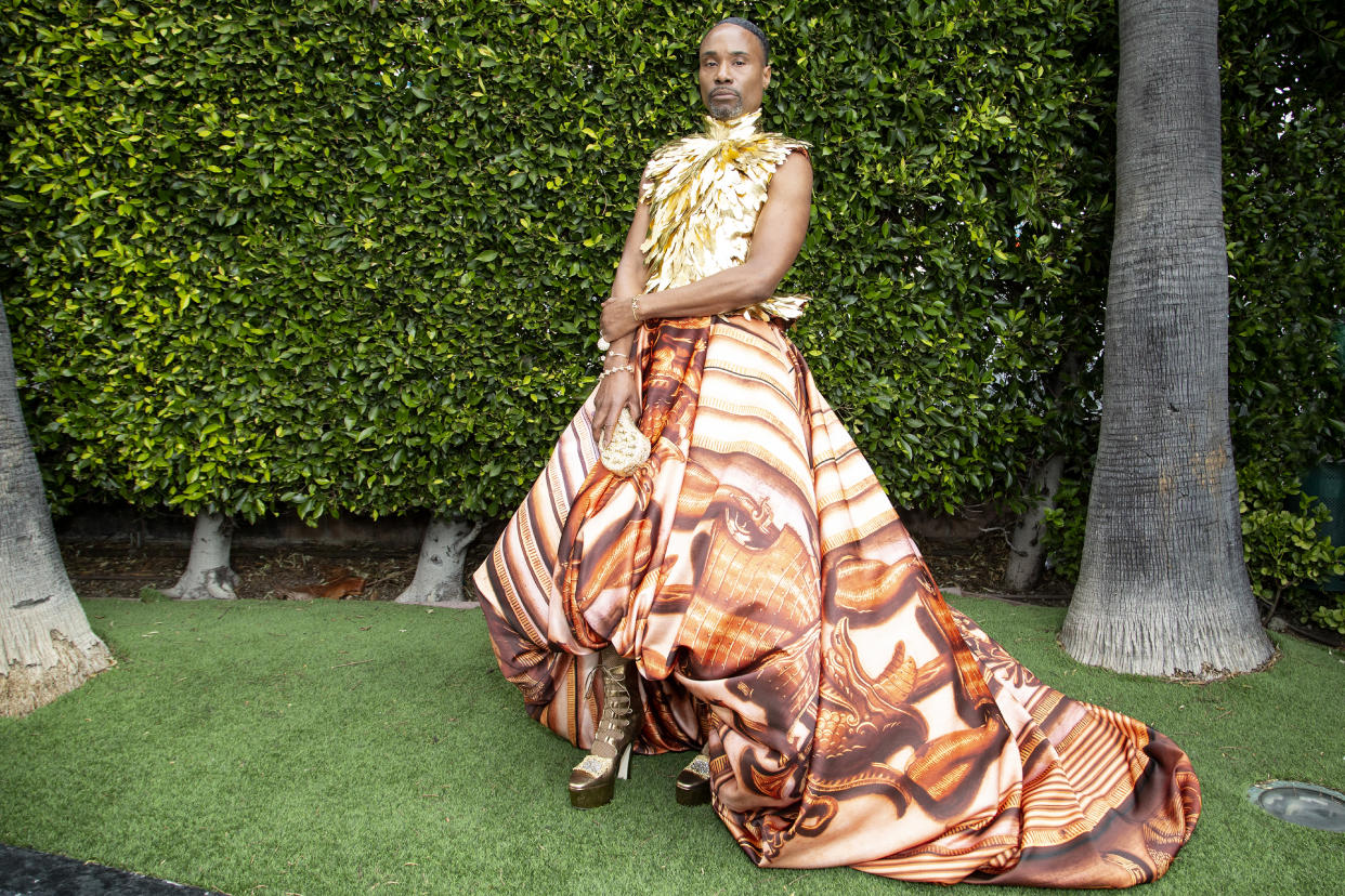 LOS ANGELES, CALIFORNIA - FEBRUARY 09: Billy Porter gets ready for the Oscars on February 09, 2020 in Los Angeles, California. (Photo by Santiago Felipe/Getty Images for ABA)