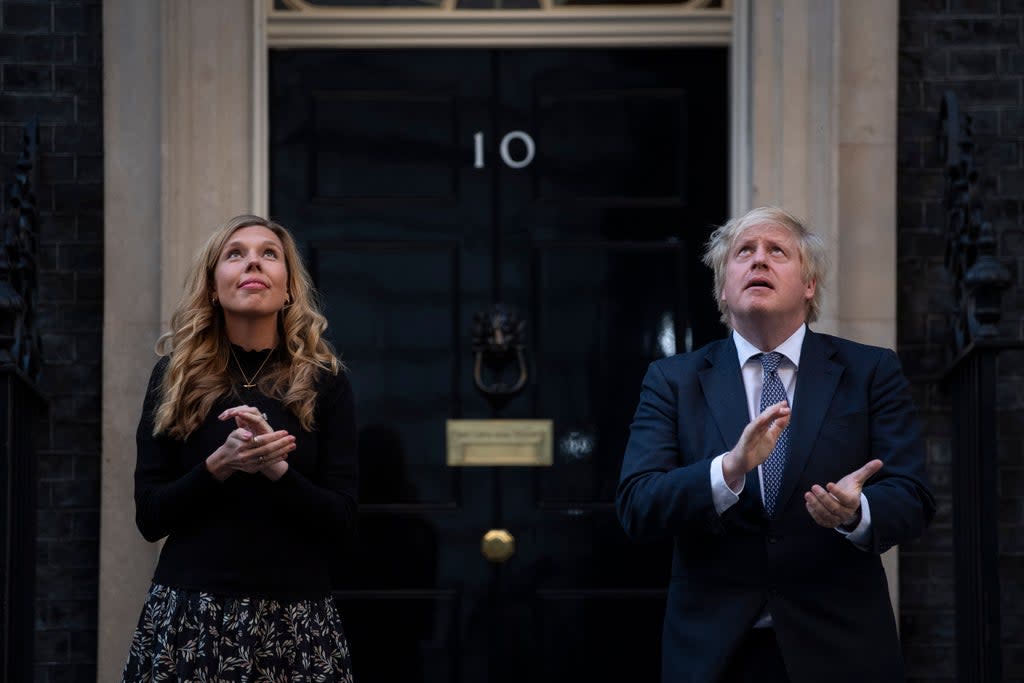 Boris and Carrie Johnson have tboth been given a lockdown fine  (Victoria Jones/PA) (PA Archive)