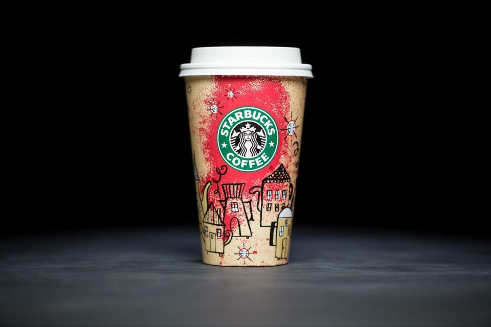 Starbucks holiday cups 2000