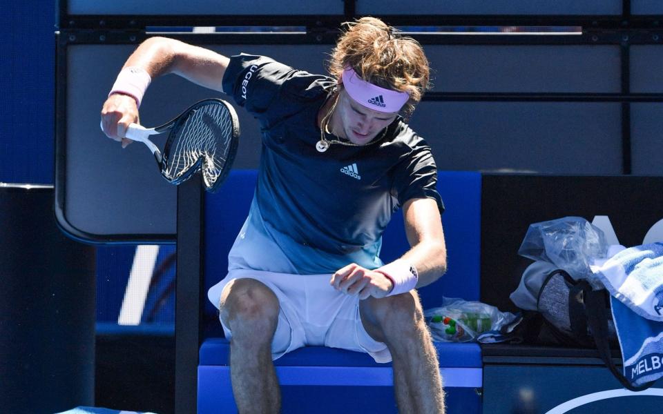 Frustration got the better of Alexander Zverev - AFP