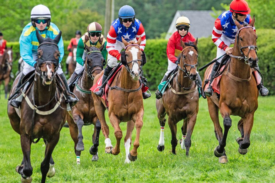 The best riders and horses on the National Steeplechase Association race circuit participate in high stakes racing at the 45th annual Point-to-Point in Winterthur in Wilmington on Sunday, May 7, 2023.
