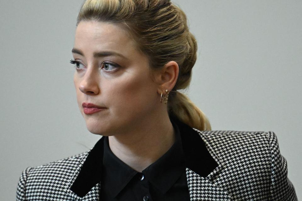 Amber Heard attends the trial at the Fairfax County Circuit Courthouse in Fairfax, Virginia, on May 24, 2022.