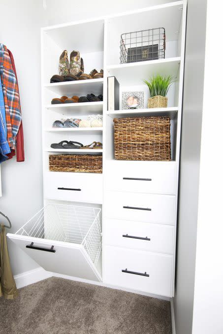 DIY Small Closet Storage Ideas - Polished Habitat