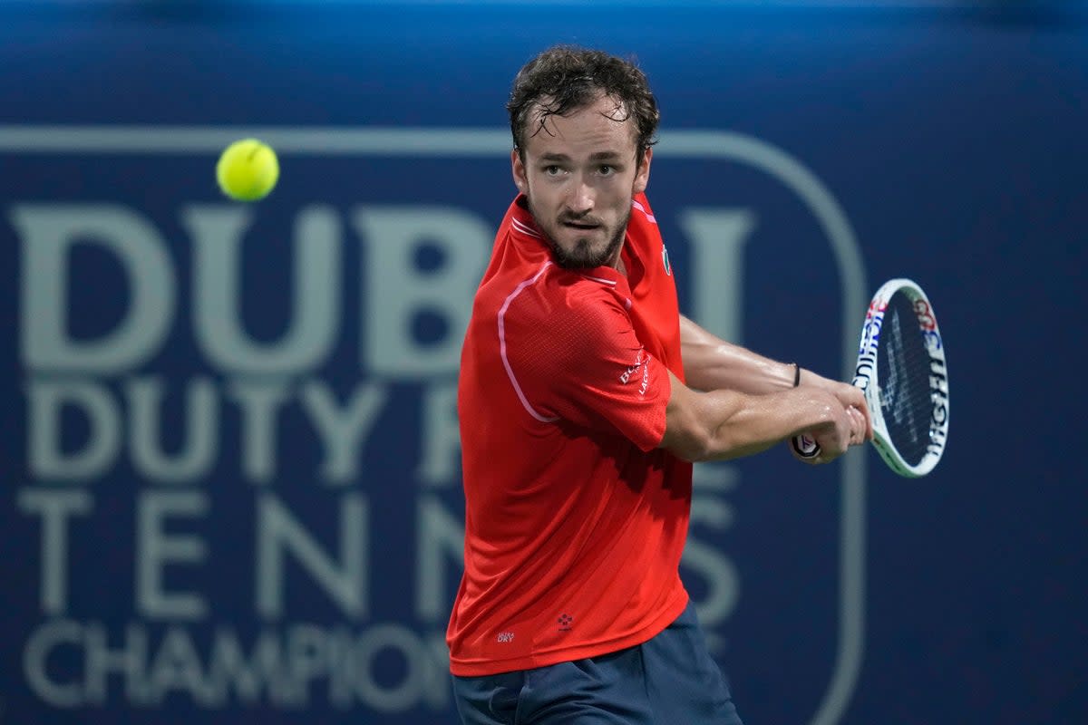 Daniil Medvedev claimed a third straight title in Dubai (Kamran Jebreili/AP) (AP)