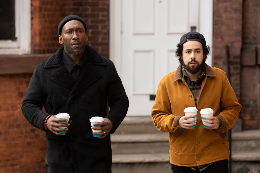 Ramy -- "can you hear me now?" - Episode 202 -- i'm starting to think those guys at Verizon had a point. Sheikh Ali Malik (Mahershala Ali) and Ramy (Ramy Youssef), shown. Credit: Craig Blankenhorn/Hulu