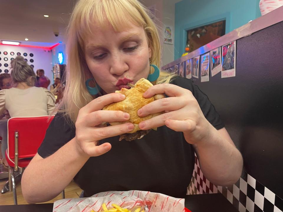 My friend loved her Karen's diner burger