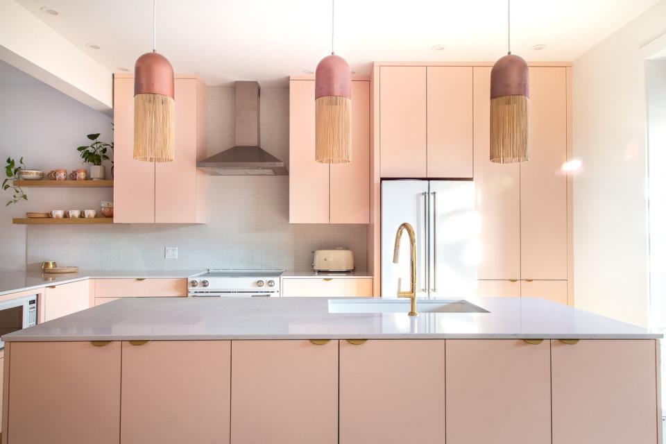 pink kitchen