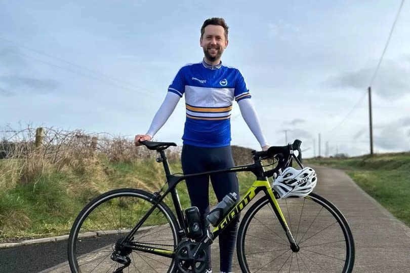 Dr Jonathan White is cycling 600 miles from Bushmills to Brighton for Overcoming MS