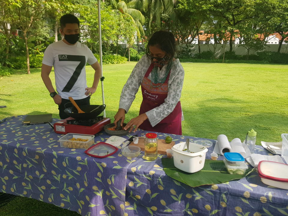 Outdoor live cooking demostration. (PHOTO: NHB)