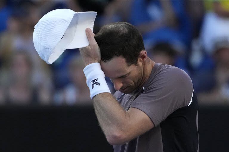 La frustración de Andy Murray: 