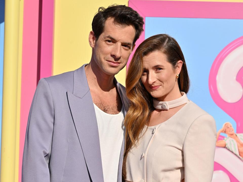 Mark Ronson and Grace Gummer attend the World Premiere of "Barbie" in 2023.