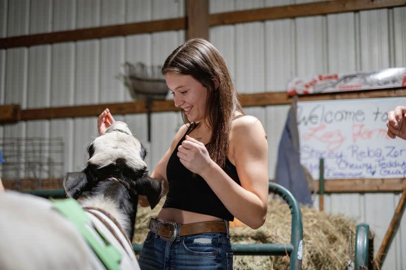 Cow cuddle session at Luz Farms near Monee