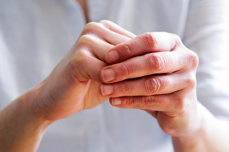 Finger nails,  hands, female, close up