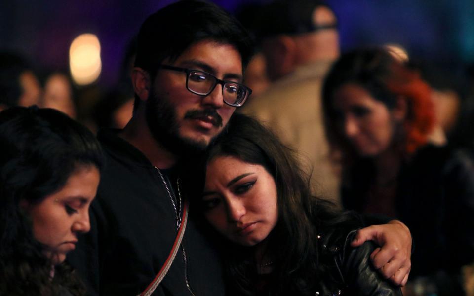 Fans at the festival shocked by Hawkins’ death shortly before Foo Fighters were set to go on stage - Juan Pablo Pino/AFP via Getty Images