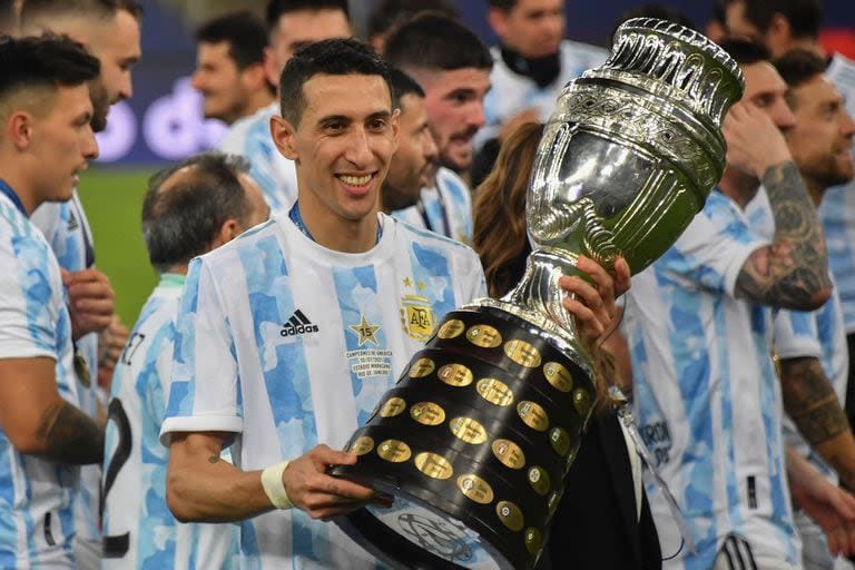 Ángel Di María con la Copa América