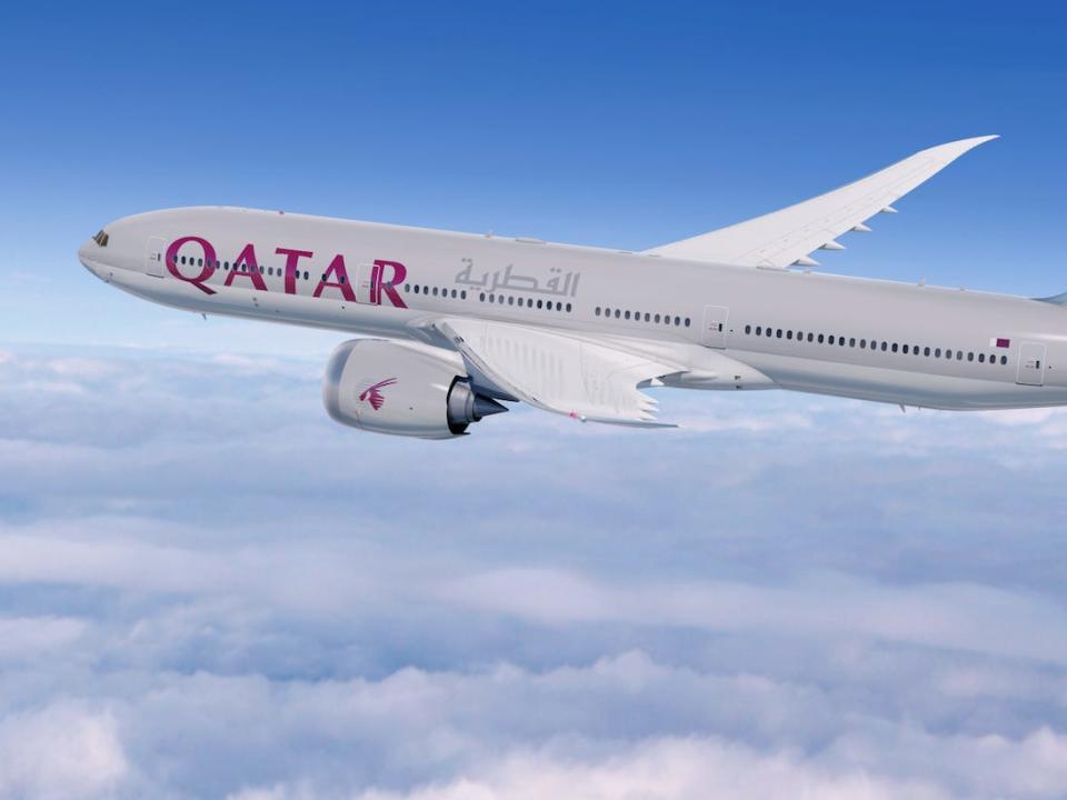 Qatar Boeing 777X rendering.