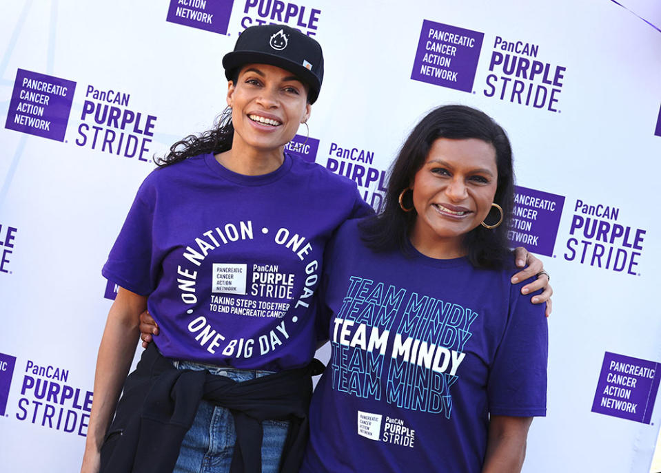 Rosario Dawson and Mindy Kaling - Credit: David Livingston/Getty Images