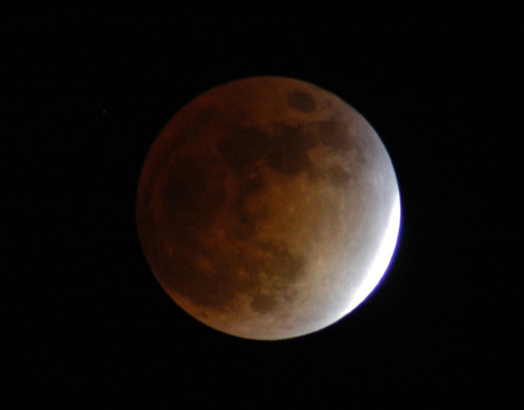 A lunar eclipse as seen from Florida in 2003 (Nasa)