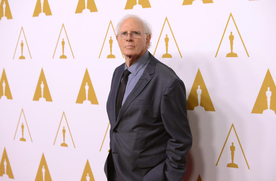 Bruce Dern arrives at the 86th Oscars Nominees Luncheon, on Monday, Feb., 10, 2014 in Beverly Hills, Calif. (Photo by Jordan Strauss/Invision/AP)