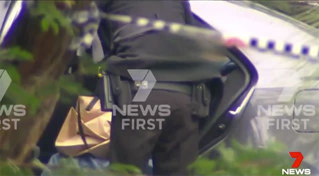 A large amount of evidence was taken from the scene. Source: 7 News